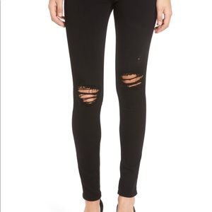 Size 27 Hudson Nico skinny jeans black